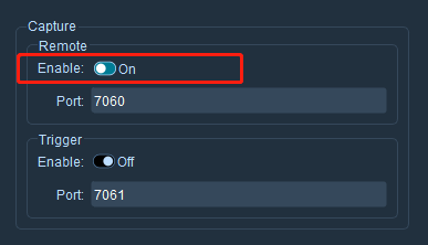 Enable Capture Remote